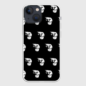 Чехол для iPhone 13 mini с принтом Dark trollface в Новосибирске,  |  | Тематика изображения на принте: creepypasta | scary | мем | мрак | троллфейс