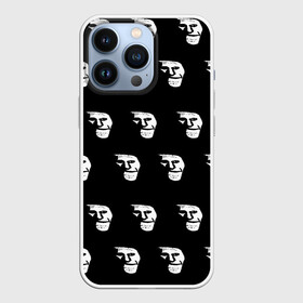 Чехол для iPhone 13 Pro с принтом Dark trollface в Новосибирске,  |  | Тематика изображения на принте: creepypasta | scary | мем | мрак | троллфейс
