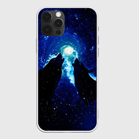 Чехол для iPhone 12 Pro Max с принтом КОСМИЧЕСКИЙ ВОЛК в Новосибирске, Силикон |  | вой | волк | вселенная | галактика | звёзды | космос