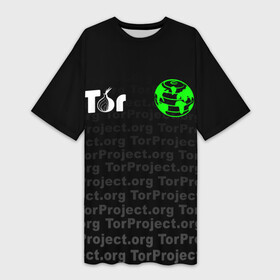 Платье-футболка 3D с принтом ТОР   TOR PROJECT BROWSER в Новосибирске,  |  | tor browser | torproject | анонимность | анонимный браузер | взлом | даркнет | зеркала | луковица | тор браузер | хакер | черный интернет.