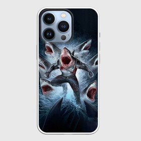 Чехол для iPhone 13 Pro с принтом АКУЛА МОНСТР в Новосибирске,  |  | animals | beast | f8sh | hungry | monstr | ocean | sea | shark | акула | животные | звери | монстр | море | океан | рыба | флот | хищник