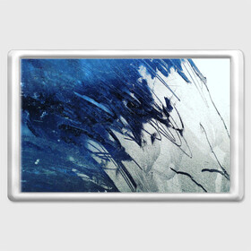 Магнит 45*70 с принтом Серо-синее абстрактное в Новосибирске, Пластик | Размер: 78*52 мм; Размер печати: 70*45 | Тематика изображения на принте: абстракция | двухцветное | серое | синее | спокойное