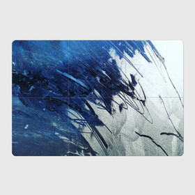 Магнитный плакат 3Х2 с принтом Серо-синее абстрактное в Новосибирске, Полимерный материал с магнитным слоем | 6 деталей размером 9*9 см | Тематика изображения на принте: абстракция | двухцветное | серое | синее | спокойное