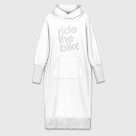 Платье удлиненное хлопок с принтом Ride the bike в Новосибирске,  |  | bicycle | bike | mountain bike | mountainbike | байк | вело | велобайк | велосипед | велосипедные | велоспорт | горный велосипед | для велосипеда | колесо | маунтинбайк | спорт
