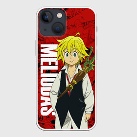 Чехол для iPhone 13 mini с принтом Мелиодас, Meliodas в Новосибирске,  |  | anime | manga | meliodas | аниме | манга | мелиодас