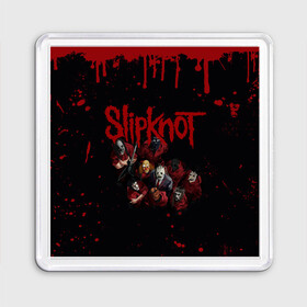 Магнит 55*55 с принтом SLIPKNOT | СЛИПКНОТ (Z) в Новосибирске, Пластик | Размер: 65*65 мм; Размер печати: 55*55 мм | rock | slipknot | алессандро вентурелла | джей вайнберг | джеймс рут | кори тейлор | крэйг джонс | мик томсон | петля | рок | сид уилсон | скользящий узел | слипкнот | тяжелый рок | удавка | шон крэхан