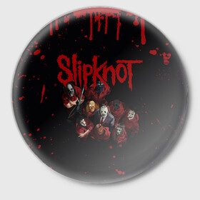 Значок с принтом SLIPKNOT | СЛИПКНОТ (Z) в Новосибирске,  металл | круглая форма, металлическая застежка в виде булавки | rock | slipknot | алессандро вентурелла | джей вайнберг | джеймс рут | кори тейлор | крэйг джонс | мик томсон | петля | рок | сид уилсон | скользящий узел | слипкнот | тяжелый рок | удавка | шон крэхан