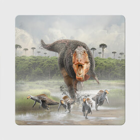 Магнит виниловый Квадрат с принтом Т-Рекс | Динозавр | Dino (Z) в Новосибирске, полимерный материал с магнитным слоем | размер 9*9 см, закругленные углы | dino | dinosauria | t rex | ti rex | дино | динозавр | парк юрского | т рекс | ти рекс | чудовище | юрский период | ящер | ящерица