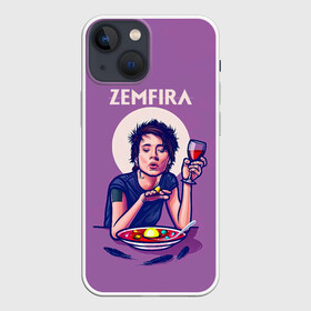 Чехол для iPhone 13 mini с принтом ZEMFIRA арт ужин в Новосибирске,  |  | group | russian rock | zemfira | zемфира | автор исполнитель | группа | женский | земфира | земфирка | земфирочка | инди рок | композитор | певица | писательница | поп рок | поэтесса | рамазанова | русский рок