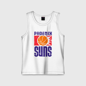 Детская майка хлопок с принтом Phoenix Suns в Новосибирске,  |  | Тематика изображения на принте: basketball | mvp | nba | phoenix | sport | streetball | suns | аризона | баскетбол | игра | крис пол | мяч | нба | санс | спорт | стритбол | тренер | финикс | чемпион