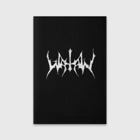 Обложка для паспорта матовая кожа с принтом Watain в Новосибирске, натуральная матовая кожа | размер 19,3 х 13,7 см; прозрачные пластиковые крепления | black metal | rock | watain | блэк метал | ватайн | группы | метал | рок