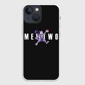 Чехол для iPhone 13 mini с принтом Mewtwo x nba в Новосибирске,  |  | anime | mew two | nba | pokemon | poket monster | poketmon | аниме | анимэ | баскетбол | карманные монстры | мью ту | нба | покемон