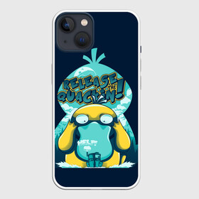 Чехол для iPhone 13 с принтом Монстр Псайдак в Новосибирске,  |  | Тематика изображения на принте: anime | pokemon | poket monster | poketmon | аниме | анимэ | карманные монстры | покемон | псайдак | утка