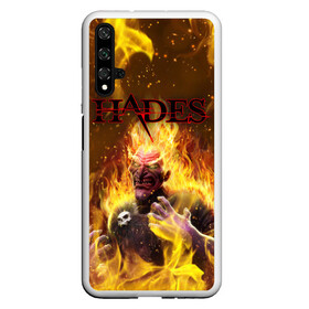 Чехол для Honor 20 с принтом Hades | Гадес (Z) в Новосибирске, Силикон | Область печати: задняя сторона чехла, без боковых панелей | aid | hades | nyx | roguelike | thanatos | zagreus | аид | гадес | загрей | никс | рогалик | танатос