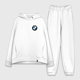 Женский костюм хлопок Oversize с принтом БМВ   Pro Racing в Новосибирске,  |  | auto | b m w | bmv | bmw | logo | m power | moto | performance | power | pro | racing | series | sport | авто | б м в | бмв | лого | логотип | марка | мото | перфоманс | символ | спорт