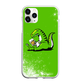 Чехол для iPhone 11 Pro матовый с принтом Пивозавр - Краска в Новосибирске, Силикон |  | Тематика изображения на принте: dinosaur | pivo | pivozavr | взрыв | динозавр | краска | прикол