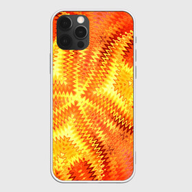 Чехол для iPhone 12 Pro Max с принтом Желто-оранжевая абстракция  в Новосибирске, Силикон |  | желто оранжевый | желтый | зигзаги | иллюзия | креативный | летний | осенний | фентези