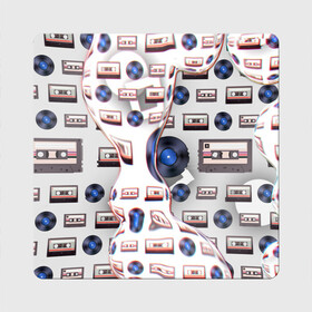 Магнит виниловый Квадрат с принтом дискотека 80 в Новосибирске, полимерный материал с магнитным слоем | размер 9*9 см, закругленные углы | 2000 | 80 | 90 | винил | группа | дискотека | кассета | кино | концерт | магнитофон | мама | музыка | папа | пластинка | проигрыватель | стадион