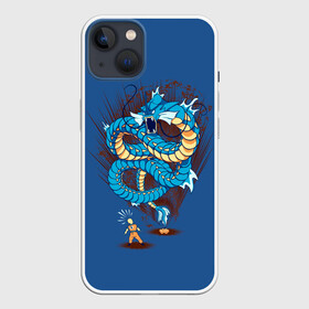 Чехол для iPhone 13 с принтом Gyarados в Новосибирске,  |  | anime | dragon ball | pokemon | poket monster | poketmon | аниме | анимэ | гирадос | драконий жемчуг | карманные монстры | покемон