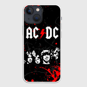Чехол для iPhone 13 mini с принтом AC DC HIGHWAY TO HELL в Новосибирске,  |  | ac dc | angus young. | back in black | brian johnson | hells bells | highway to hell | rock | thunderstruck | tnt | ангус янг | брайан джонсон | группа | музыка | рок | эйси диси