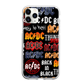 Чехол для iPhone 11 Pro матовый с принтом AC DC LOGOBOMBING  в Новосибирске, Силикон |  | ac dc | angus young. | back in black | brian johnson | hells bells | highway to hell | rock | thunderstruck | tnt | ангус янг | брайан джонсон | группа | музыка | рок | эйси диси