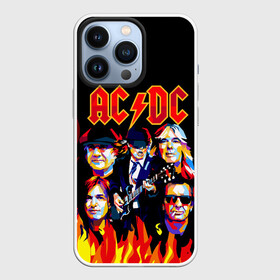 Чехол для iPhone 13 Pro с принтом AC DC HIGHWAY TO HELL в Новосибирске,  |  | Тематика изображения на принте: ac dc | angus young. | back in black | brian johnson | hells bells | highway to hell | rock | thunderstruck | tnt | ангус янг | брайан джонсон | группа | музыка | рок | эйси диси