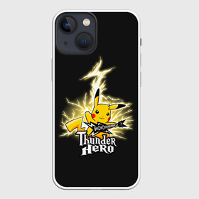 Чехол для iPhone 13 mini с принтом Герой грома в Новосибирске,  |  | anime | pikachu | pokemon | poket monster | poketmon | аниме | анимэ | карманные монстры | пикачу | покемон