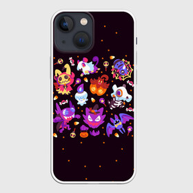 Чехол для iPhone 13 mini с принтом Покемоны на Хэллоуин в Новосибирске,  |  | anime | halloween | pokemon | poket monster | poketmon | аниме | анимэ | карманные монстры | покемон | хэллоуин