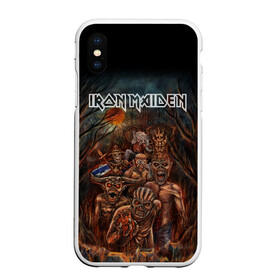 Чехол для iPhone XS Max матовый с принтом IRON MAIDEN | АЙРОН МЕЙДЕН (Z) в Новосибирске, Силикон | Область печати: задняя сторона чехла, без боковых панелей | dave | iron maiden | murray | music | percy harris | rock | адриан смит | айрон мэйден | брюс дикинсон | дэйв мюррей | железная дева | музик | нико макбрэйн | рок | стив харрис | ужасы | хеви метал | яник герс