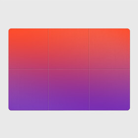 Магнитный плакат 3Х2 с принтом Оранжевый и Фиолетовый в Новосибирске, Полимерный материал с магнитным слоем | 6 деталей размером 9*9 см | градиент | красный | оранжевый | перелив | переход | рассвет | синий | фиолетовый | цвета
