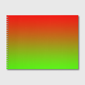 Альбом для рисования с принтом Градиент Яблоко в Новосибирске, 100% бумага
 | матовая бумага, плотность 200 мг. | градиент | желтый | зеленый | красный | перелив | переход | фрукты | цвета | яблоко