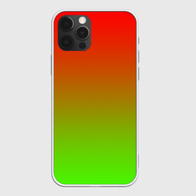 Чехол для iPhone 12 Pro с принтом Градиент Яблоко в Новосибирске, силикон | область печати: задняя сторона чехла, без боковых панелей | градиент | желтый | зеленый | красный | перелив | переход | фрукты | цвета | яблоко