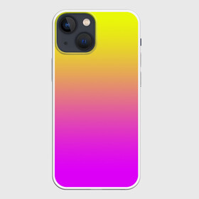 Чехол для iPhone 13 mini с принтом Яркий рассвет в Новосибирске,  |  | градиент | желтый | перелив | переход | рассвет | розовый | сереневый | сиреневый | солнце | феолетовый | фиолетовый | цвета | яркий