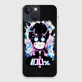 Чехол для iPhone 13 mini с принтом Моб Психо 100 в Новосибирске,  |  | kageyama | magic | mob | mob psycho | mob psycho 100 | shigeo | shigeo kageyama | магия | моб | психо | психо 100 | шигео кагеяма