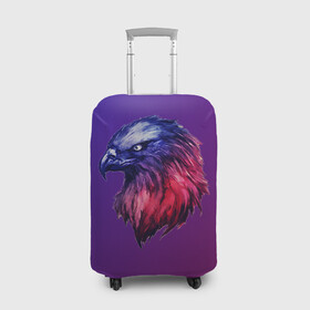 Чехол для чемодана 3D с принтом Вольная птица в Новосибирске, 86% полиэфир, 14% спандекс | двустороннее нанесение принта, прорези для ручек и колес | eagle | falcon | hawk | орел | сокол | ястреб