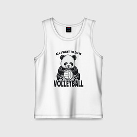 Детская майка хлопок с принтом Volleyball Panda в Новосибирске,  |  | ball | beach | game | panda | sport | volley | volleyball | волейбол | волейболист | волейболистка | гол | животные | игра | игрок | медведь | мяч | панда | площадка | пляж | пляжный | победа | сетка | спорт | тренер | чемпион