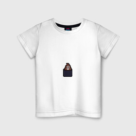 Детская футболка хлопок с принтом Смешная какашка в Новосибирске, 100% хлопок | круглый вырез горловины, полуприлегающий силуэт, длина до линии бедер | art | pixel | pixelart | милаха | пиксели | пиксель | пиксельарт