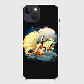 Чехол для iPhone 13 с принтом Принцесса Мононоке х Покемоны в Новосибирске,  |  | anime | mononoke | pokemon | poket monster | poketmon | аниме | анимэ | карманные монстры | покемон