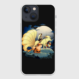 Чехол для iPhone 13 mini с принтом Принцесса Мононоке х Покемоны в Новосибирске,  |  | anime | mononoke | pokemon | poket monster | poketmon | аниме | анимэ | карманные монстры | покемон