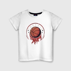 Детская футболка хлопок с принтом NBA - Suns в Новосибирске, 100% хлопок | круглый вырез горловины, полуприлегающий силуэт, длина до линии бедер | basketball | mvp | nba | phoenix | sport | streetball | suns | аризона | баскетбол | игра | крис пол | мяч | нба | санс | спорт | стритбол | тренер | финикс | чемпион