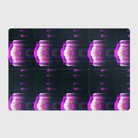 Магнитный плакат 3Х2 с принтом Розовый глитч в Новосибирске, Полимерный материал с магнитным слоем | 6 деталей размером 9*9 см | Тематика изображения на принте: vhs | белый шум | глитч | неон | плёнка | текстура