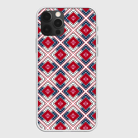 Чехол для iPhone 12 Pro Max с принтом Красно-синий плед -клетка в Новосибирске, Силикон |  | Тематика изображения на принте: абстрактный | геометрический | красный | плед | пэчворк | синий | современный | этнический
