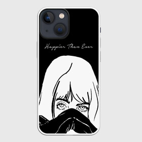 Чехол для iPhone 13 mini с принтом Happier Than Ever, Билли Айлиш в Новосибирске,  |  | be | billie eilish | happier than ever | pop art | билли айлиш | инди поп | музыка