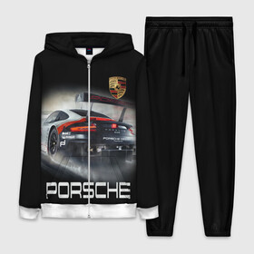 Женский костюм 3D с принтом PORSHE в Новосибирске,  |  | 911 | auto | car | cool | dark | logo | machine | porshe | ride | sportcar | автомобили | гонки | крутые | порше | ралли | спорткар | тачки