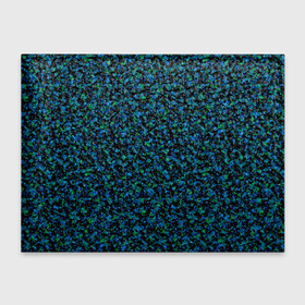 Обложка для студенческого билета с принтом Абстрактный зелено-синий узор  в Новосибирске, натуральная кожа | Размер: 11*8 см; Печать на всей внешней стороне | абстрактный | вкрапления | зеленый | молодежный | мраморный | синий | современный | черный и синий