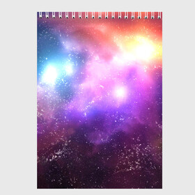 Скетчбук с принтом Космос, сияние и звезды в Новосибирске, 100% бумага
 | 48 листов, плотность листов — 100 г/м2, плотность картонной обложки — 250 г/м2. Листы скреплены сверху удобной пружинной спиралью | Тематика изображения на принте: galaxy | gradient | nature | neon | night | space | stars | universe | вселенная | галактика | градиент | закат | звезды | звезды космос | космический принт | космос | небо | неон | ночь | облака | переливы | планеты | природа