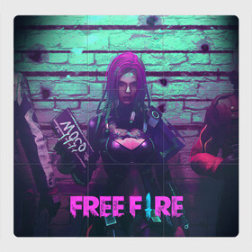 Магнитный плакат 3Х3 с принтом FREE FIRE в Новосибирске, Полимерный материал с магнитным слоем | 9 деталей размером 9*9 см | ff | free fire | game | gamer | games | garena | hacker | pro gamer | гарена | гексагон | игра | текстура | фри фаер | фф | хакер