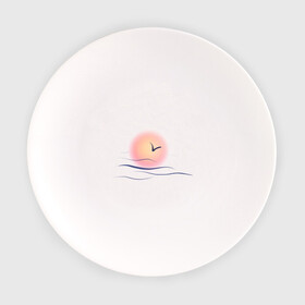 Тарелка с принтом Солнечный шар в Новосибирске, фарфор | диаметр - 210 мм
диаметр для нанесения принта - 120 мм | Тематика изображения на принте: sea | sun | закат | море | небо | птицы | солнце | чайки