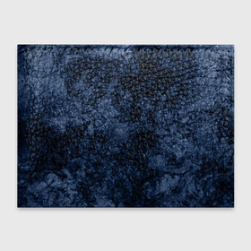Обложка для студенческого билета с принтом Темно-синяя текстура камня  в Новосибирске, натуральная кожа | Размер: 11*8 см; Печать на всей внешней стороне | Тематика изображения на принте: абстрактный | модный | молодежный | мрамор | мраморный узор | синий | современный