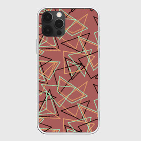 Чехол для iPhone 12 Pro Max с принтом Террактовый геометрический  в Новосибирске, Силикон |  | Тематика изображения на принте: абстрактный | геометрические фигуры | геометрический узор | молодежный | современный | терракотовый